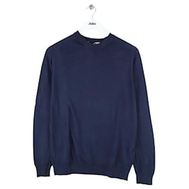 Eric Bompard Pull en coton marine Bleu Marine