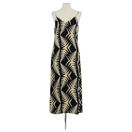 Bash Vestido de algodão marrom Marrom