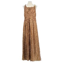 Bcbg Max Azria Robe en soie marron Marron