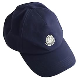 Moncler Gorra de Algodón Marino Azul marino