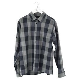 Moncler Camicia in cotone grigia Grigio