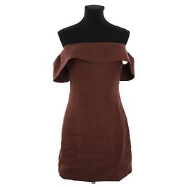 SéZane Braunes Leinenkleid Braun