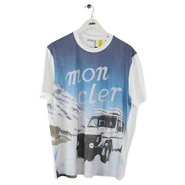 Camiseta blanca de algodón Moncler x Mercedes Benz By Nigo Blanco