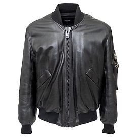 Leder Bomberjacke von Givenchy Schwarz