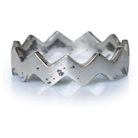 Autre Marque Mikia, silver zig zag ring Silvery