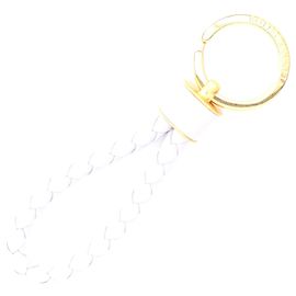 Bottega Veneta Intrecciato Leather Keychain Purple