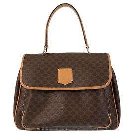 Céline Celine Vintage Macadam braune Handtasche Braun