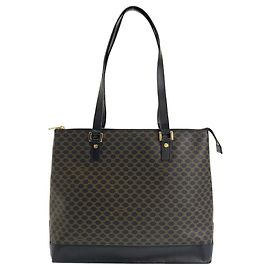 Céline Bolsa tote de PVC Macadam vintage da Celine Marrom
