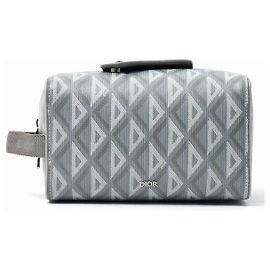 Christian Dior CD Diamond Toiletry Case Grey