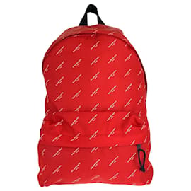 Balenciaga Nylon Explorer Backpack Red