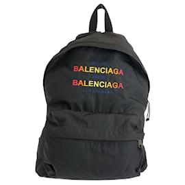 Balenciaga-Mochila Explorer de nylon Balenciaga-Preto