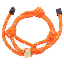 Pulseira de tecido banhada a ouro Miu Miu Dourado Metálico