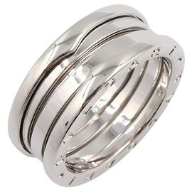 Bulgari BVLGARI B-zero1 Au750 White Gold Ring Size 19 Silvery Metallic