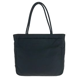 Bolsa de mão Prada em nylon com placa de logo Preto