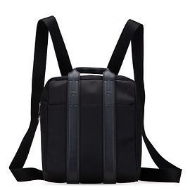 Hermès Hermes Acapulco Toile Chevron Backpack Black
