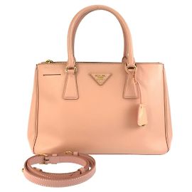 Prada Saffiano Galleria Leather Tote Bag Pink