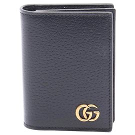 Gucci GG Marmont Leather Card Case Black