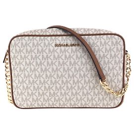 Borsa a Spalla in PVC Michael Kors Marrone