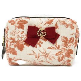 Gucci GG Marmont Canvas Pouch White Other