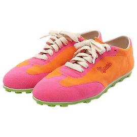 Pebble-Stoff-Sneaker von Marni Pink Grün Orange