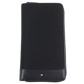Montblanc Night Flight Travel Wallet White Star Leather Wallet Black