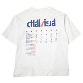 Autre Marque Camiseta de algodón A4A ID CALENDER Blanco