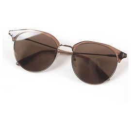 Tom Ford TF889-K Half Rim Sunglasses Brown Other