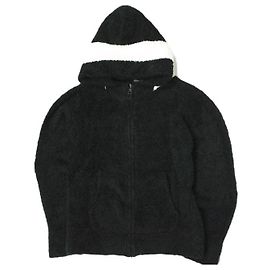 Autre Marque Haut à Capuche Zip Amphibian Boa en Pile en Polyester et Nylon Noir