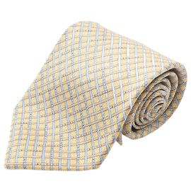 Bulgari Bvlgari Silk Tie Blue Beige Yellow