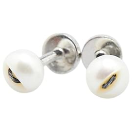 Gemelli in perla finta SV925 Louis Vuitton Argento