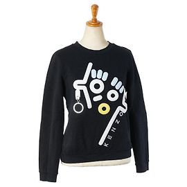 Moleton de Algodão KENZO Preto Multicor