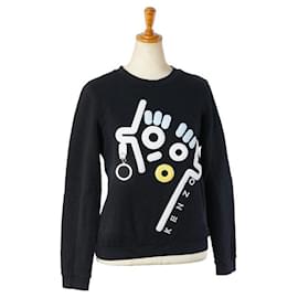 KENZO Baumwoll-Sweatshirt Schwarz Mehrfarben