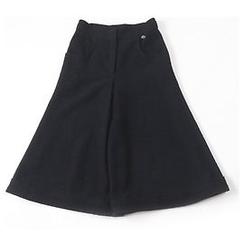 Calça larga de lã e nylon Chanel P54700V30847 Preto