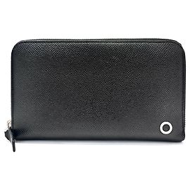 Bulgari Portafoglio lungo con zip Bvlgari da uomo Nero Blu