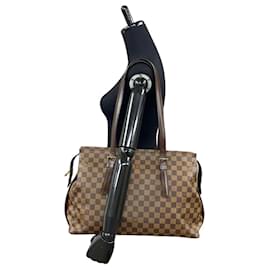 Louis Vuitton-Louis Vuitton Chelsea Damier Leather Tote Bag-Brown