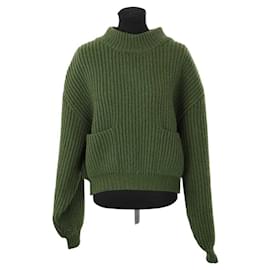 Alaïa Grüner Wollpullover Grün