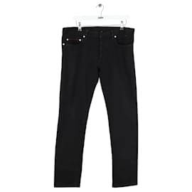Dior Jeans slim de algodón negro Negro