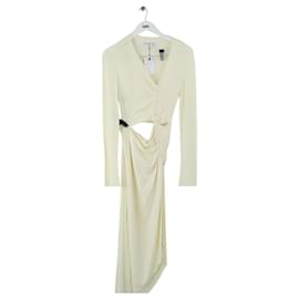 Off White Beige Kleid Beige