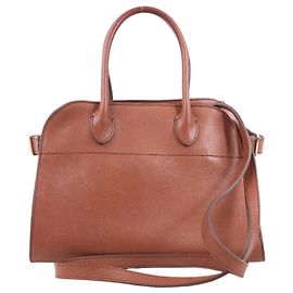 The Row Bolsa de couro Soft Margaux 10 2Way em marrom Marrom