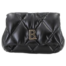 Balenciaga Touch Puffy Clutch Bag Black