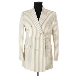 Céline Ecru Wollblazer Roh