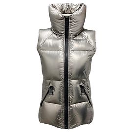 Sam Edelman SAM. Silberne Pufferweste Freiheit Silber