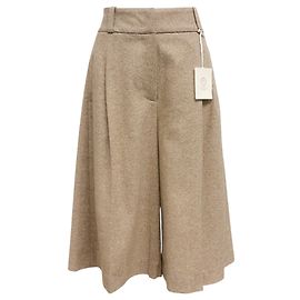 Bermudas en laine tan Peserico Beige
