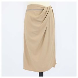 Midi-Rock Draggiu La Juve aus beigem Mischgewebe von Jacquemus Beige