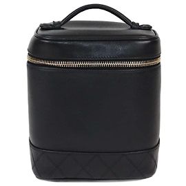 Beauty case vintage nera Chanel Nero