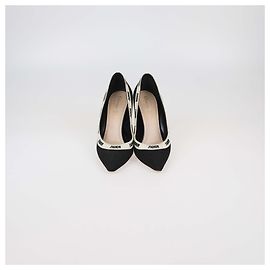 Christian Dior Black J'Adior Fabric Pointed Toe Pumps Black
