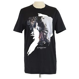 Camiseta Cubana Impresa Negra Givenchy Negro