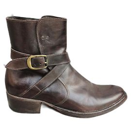 Autre Marque Pete Sorensen Leather Boots Dark Brown Dark brown