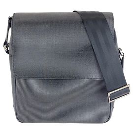 Alfred Dunhill Dunhill Canvas/Leather Shoulder Messenger Bag Black