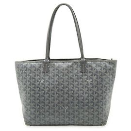 Goyard Artois PM Tote Bag PVC Leather Grey